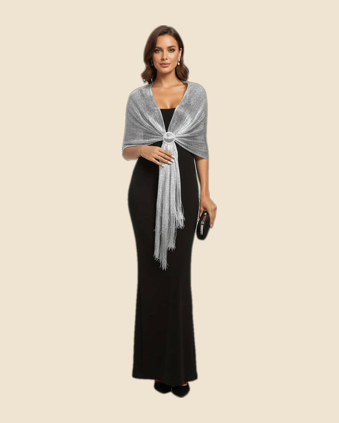 Esther - Estola elegante metalica