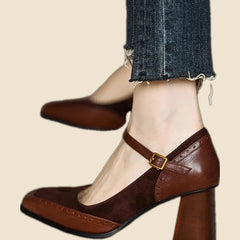 Esther - Tacones elegante de cuero