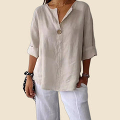 Eva - Blusa elegante cuello en v