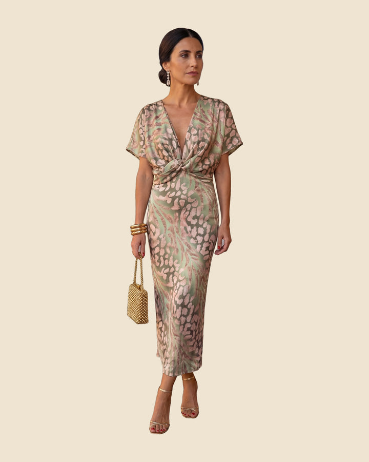 Eva - Vestido midi con lazo