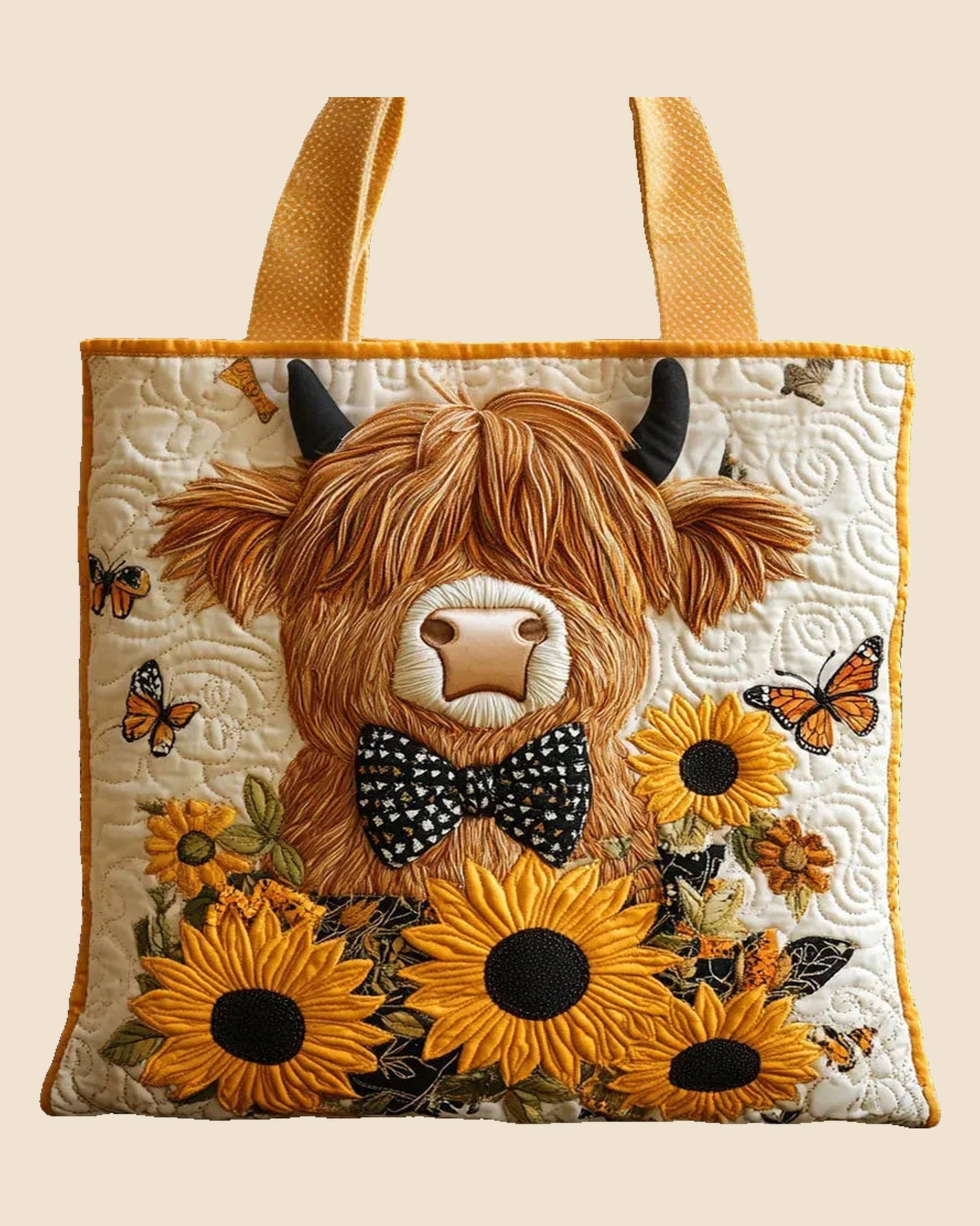 Bolso Vaca Highland Girasoles