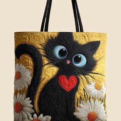 Bolso Gato Margaritas Corazón