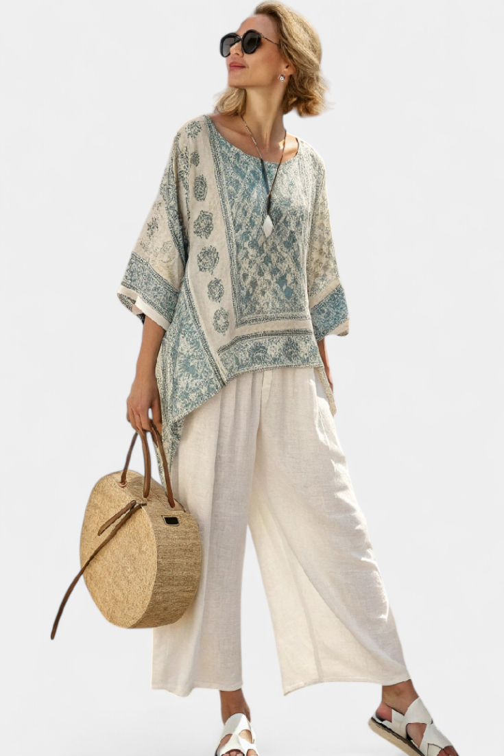 Lucia - Conjunto vintage estampado