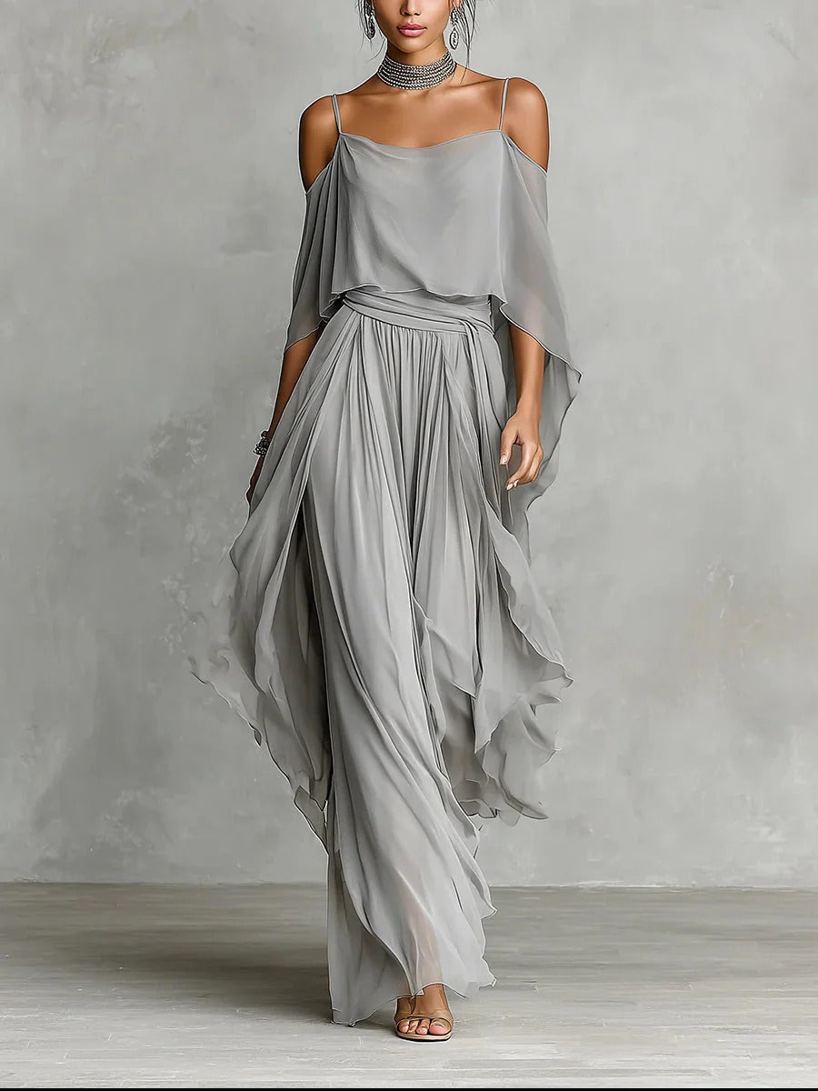 Sofia - Conjunto fluido gris