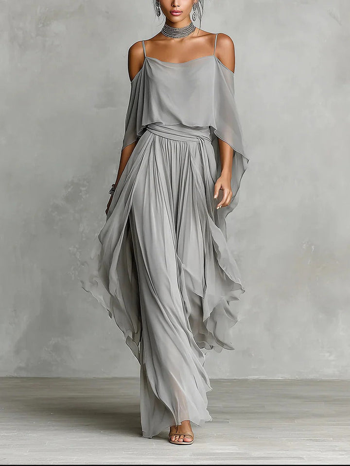 Sofia - Conjunto fluido gris