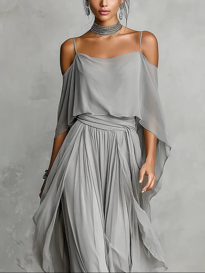 Sofia - Conjunto fluido gris