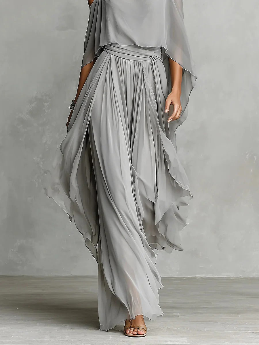 Sofia - Conjunto fluido gris