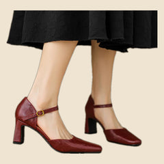 Isabel - Tacones de cuero