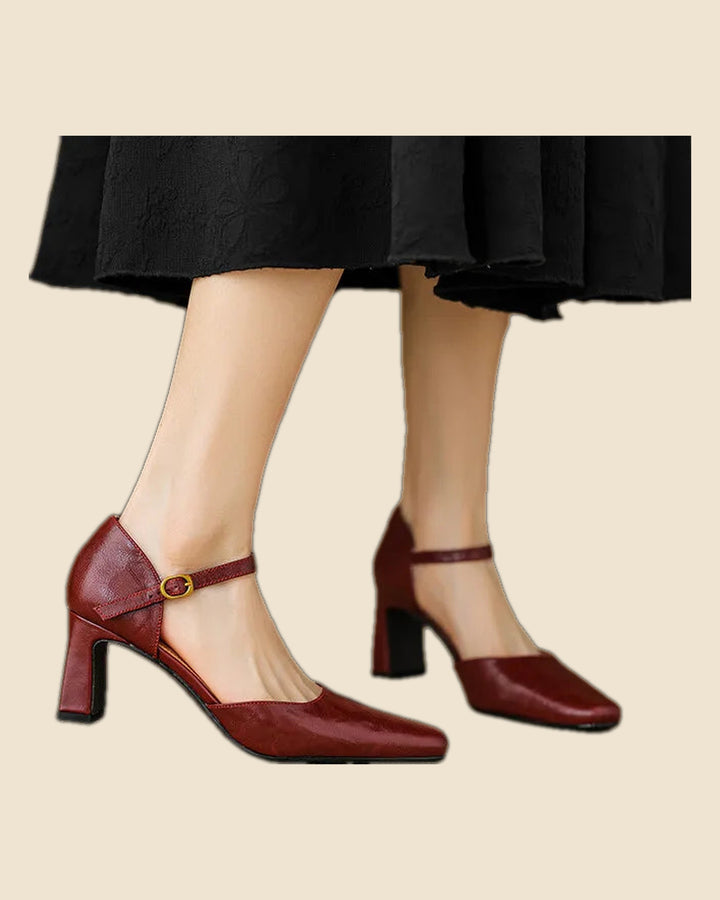 Isabel - Tacones de cuero