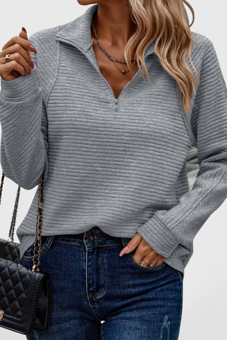 Elena - Jersey mini con cremallera