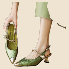 Laura - Tacones de seda