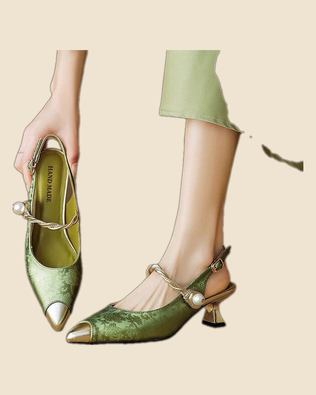 Laura - Tacones de seda