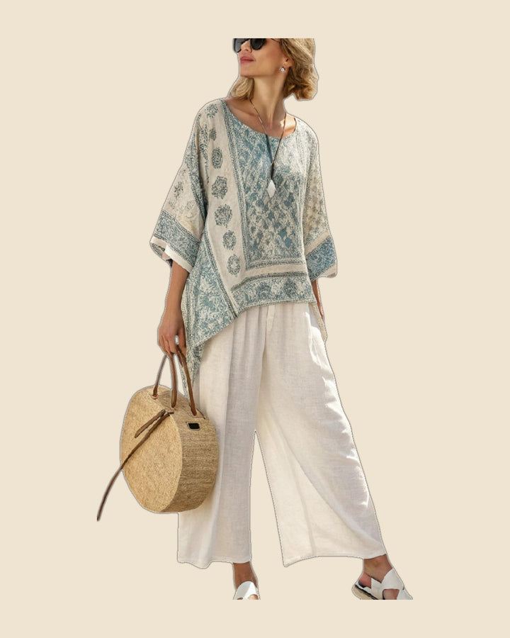Lucia - Conjunto vintage estampado