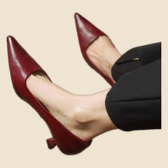 Maria - Tacones elegante de cuero