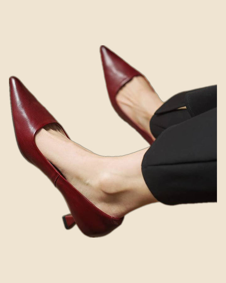 Maria - Tacones elegante de cuero