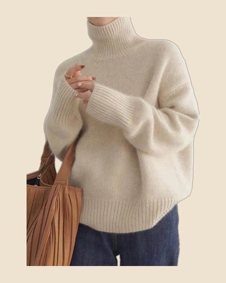 Marta - Jersey elegante cuello alto
