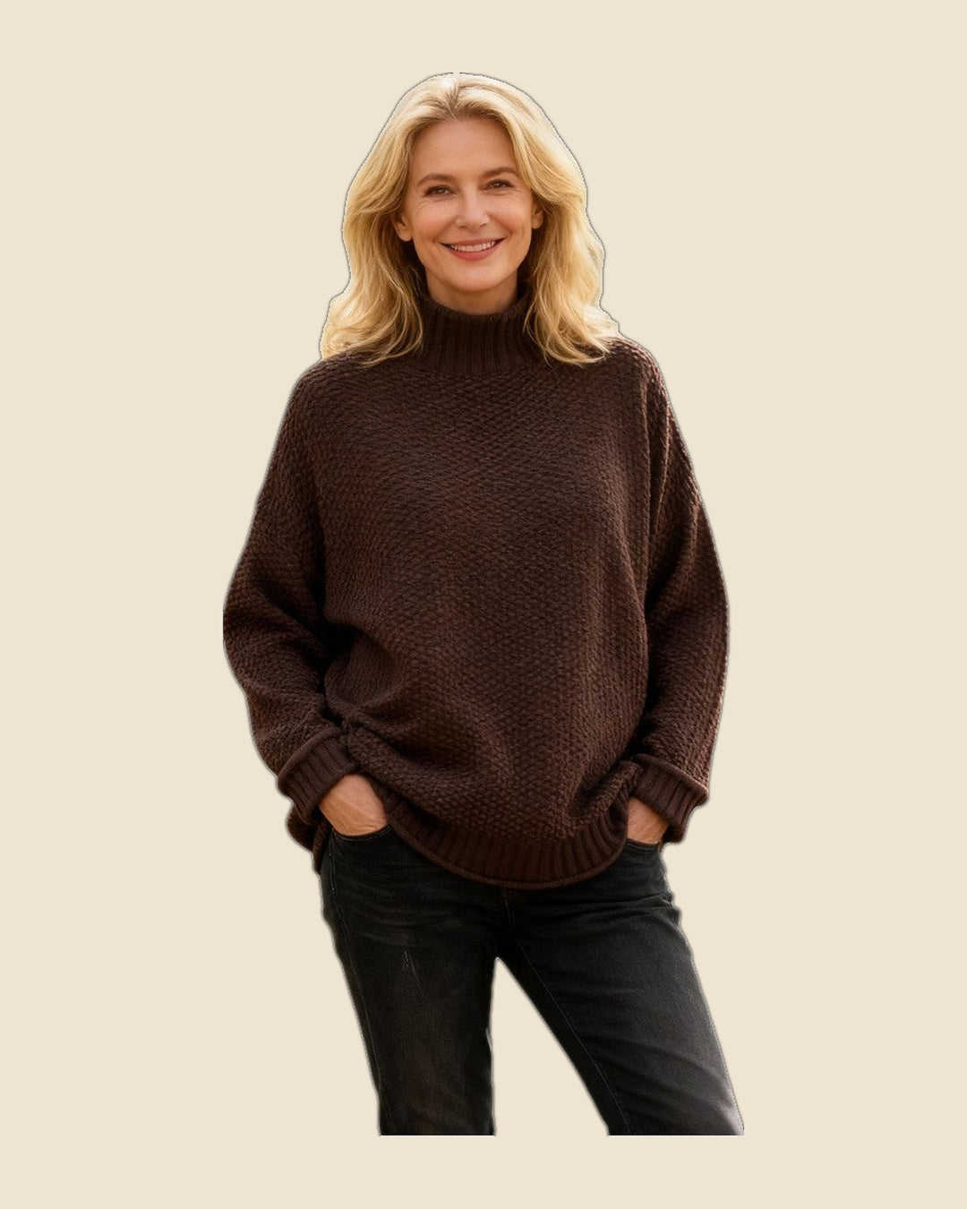 Marta - Jersey elegante cuello redondo