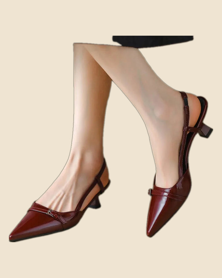 Marta - Tacones elegante de cuero