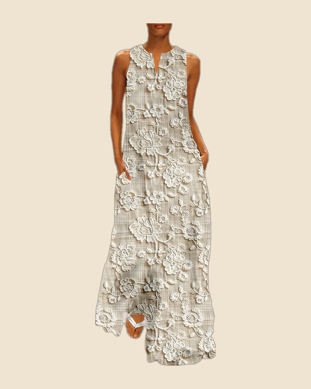 Patricia - Vestido maxi fluido