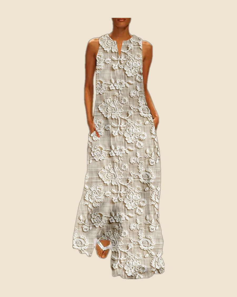 Patricia - Vestido maxi fluido