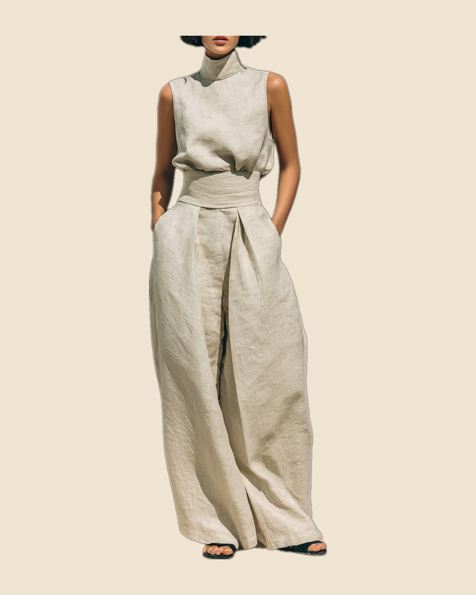 Rosa - Conjunto holgado sin mangas