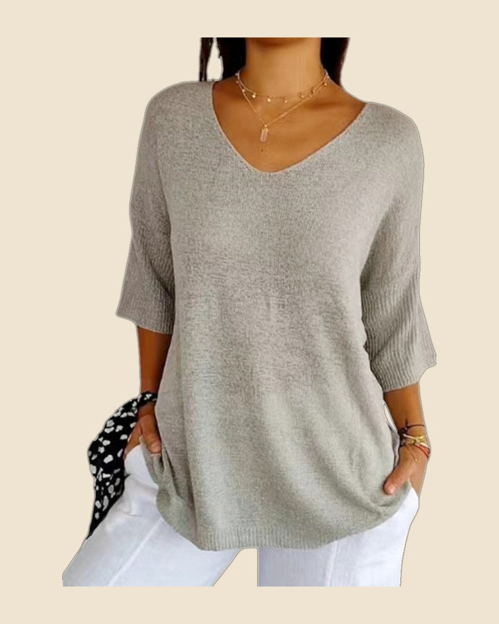 Sandra - Jersey elegante cuello en v