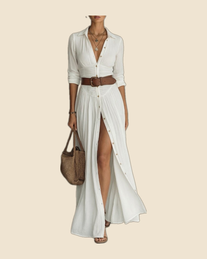 Sonia - Vestido maxi de lino