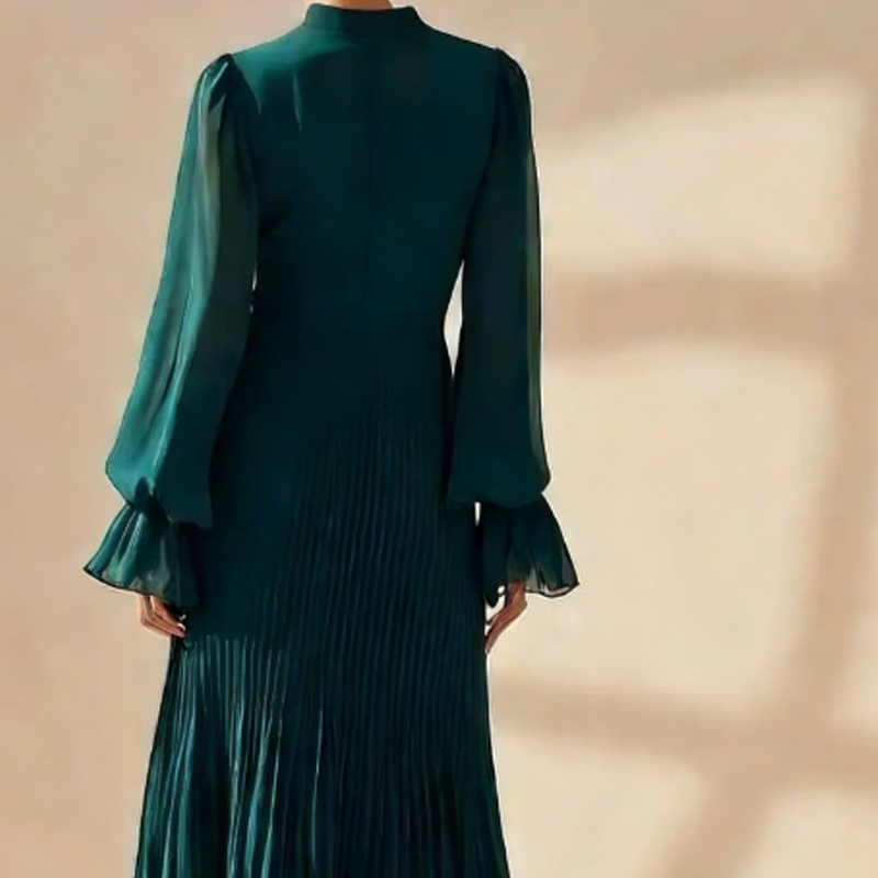 Pilar - Vestido midi plisado