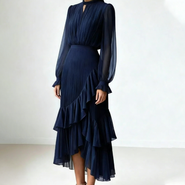 Cristina - Vestido midi plisado