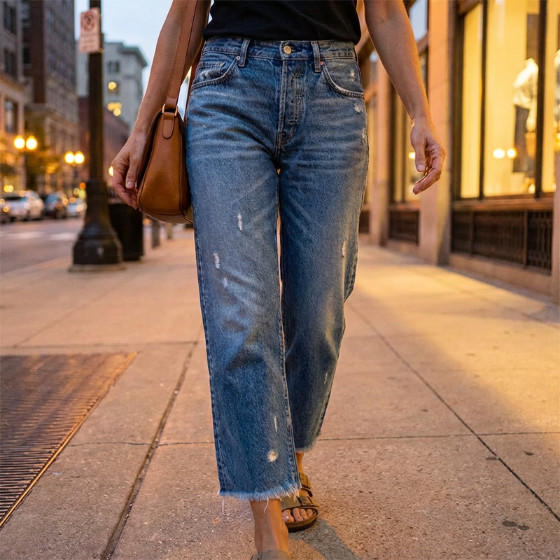 Rosa - Pantalon maxi elegante
