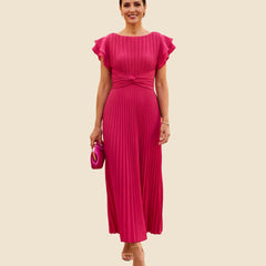 Lara - Vestido midi plisado