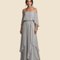 Sofia - Conjunto fluido gris, vista frontal